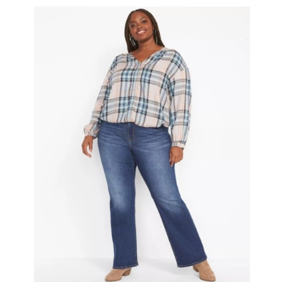 Lane Bryant Denim - Lane Bryant Flex Magic Waistband Curvy Fit High Rise Boot